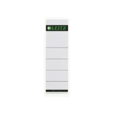 LEITZ Rugetiketten kort insteek Rugbreedte 80 mm 191 x 57 mm wit (pak 10 stuks)