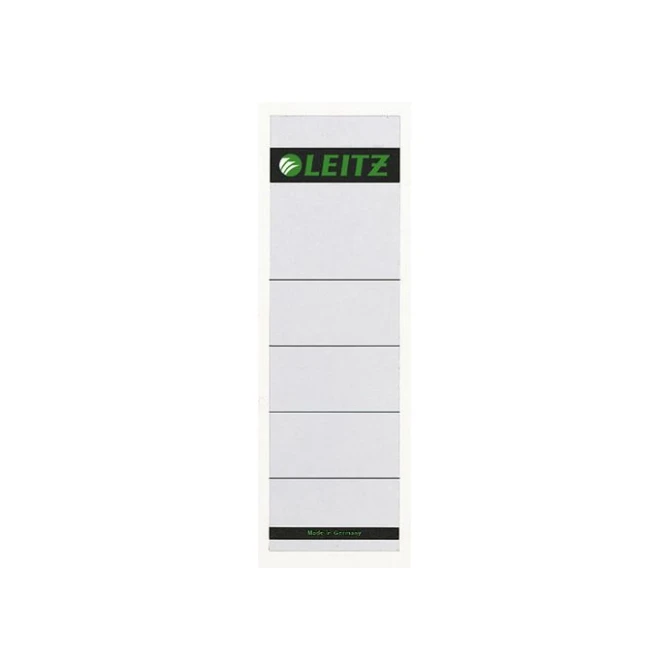 LEITZ Rugetiketten kort insteek Rugbreedte 80 mm 191 x 57 mm wit (pak 10 stuks)