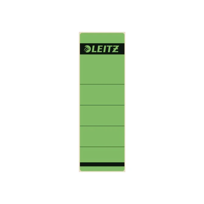 LEITZ Rugetiketten kort zelfklevend Rugbreedte 80 mm 191 x 61 mm groen (pak 10 stuks) LEITZ Rugetiketten kort zelfklevend Rugbreedte 80 mm 191 x 61 mm groen (pak 10 stuks)