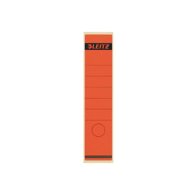 LEITZ Rugetiketten kort zelfklevend Rugbreedte 80 mm 191 x 61 mm rood (pak 10 stuks) LEITZ Rugetiketten kort zelfklevend Rugbreedte 80 mm 191 x 61 mm rood (pak 10 stuks)