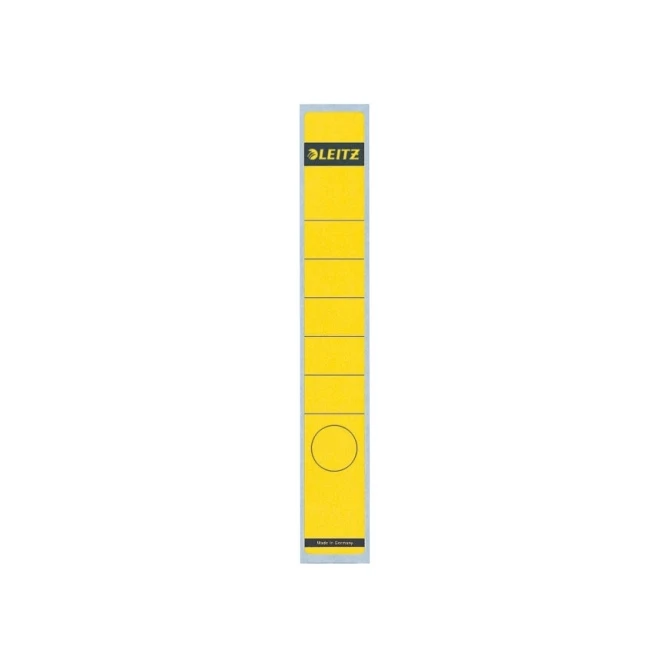 Leitz Rugetiket Leitz 1648 lang-smal geel/pk10