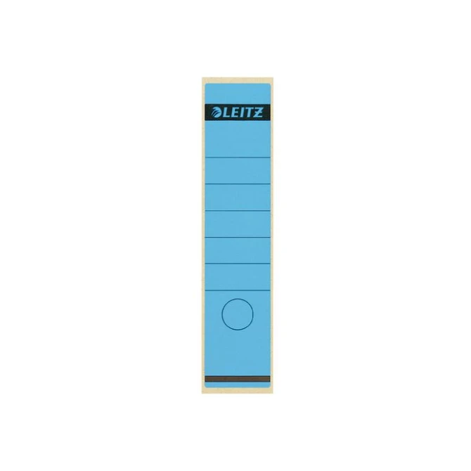 LEITZ Rugetiketten lang zelfklevend Rugbreedte 80 mm 285 x 61 mm blauw (pak 10 stuks) LEITZ Rugetiketten lang zelfklevend Rugbreedte 80 mm 285 x 61 mm blauw (pak 10 stuks)