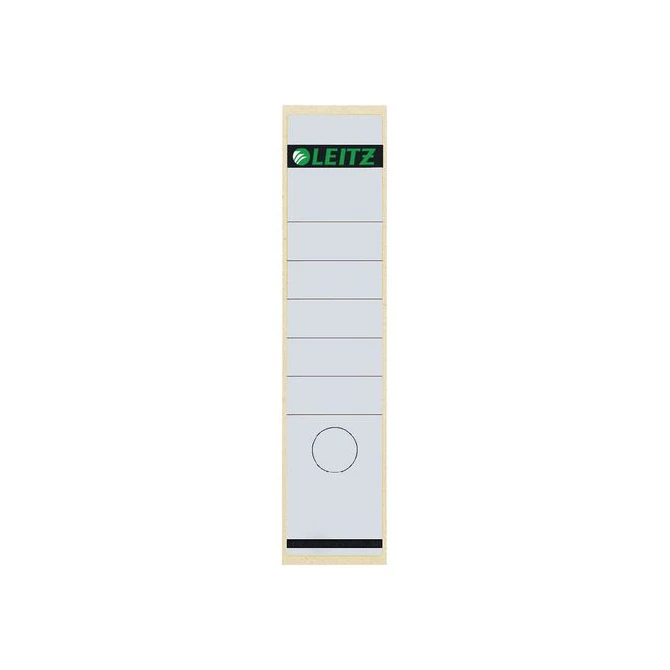 LEITZ Rugetiketten lang zelfklevend Rugbreedte 80 mm 285 x 61 mm wit (pak 10 stuks) LEITZ Rugetiketten lang zelfklevend Rugbreedte 80 mm 285 x 61 mm wit (pak 10 stuks)