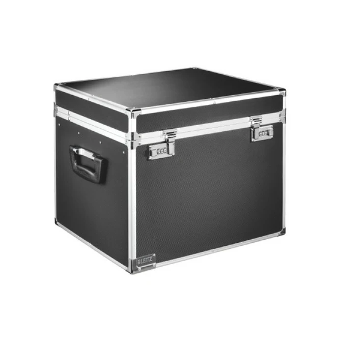 LEITZ Secure Storage Hangmappenkoffer tbv 30 Hangmappen A4 Zwart LEITZ Secure Storage Hangmappenkoffer tbv 30 Hangmappen A4 Zwart