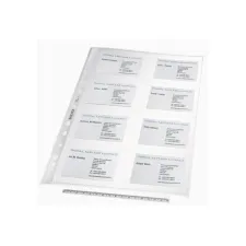 LEITZ Showtas voor visitekaartjes A4 11 rings 8 vaks (pak 10 stuks) LEITZ Showtas voor visitekaartjes A4 11 rings 8 vaks (pak 10 stuks)