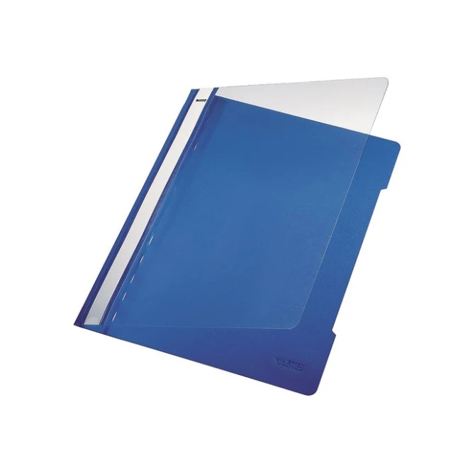 LEITZ Snelhechtmap A4 PVC 250 vel Blauw (doos 25 stuks) LEITZ Snelhechtmap A4 PVC 250 vel Blauw (doos 25 stuks)