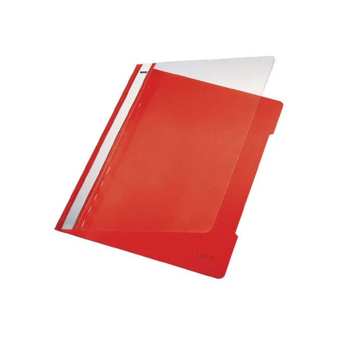 LEITZ Snelhechtmap A4 PVC 250 vel Rood LEITZ Snelhechtmap A4 PVC 250 vel Rood