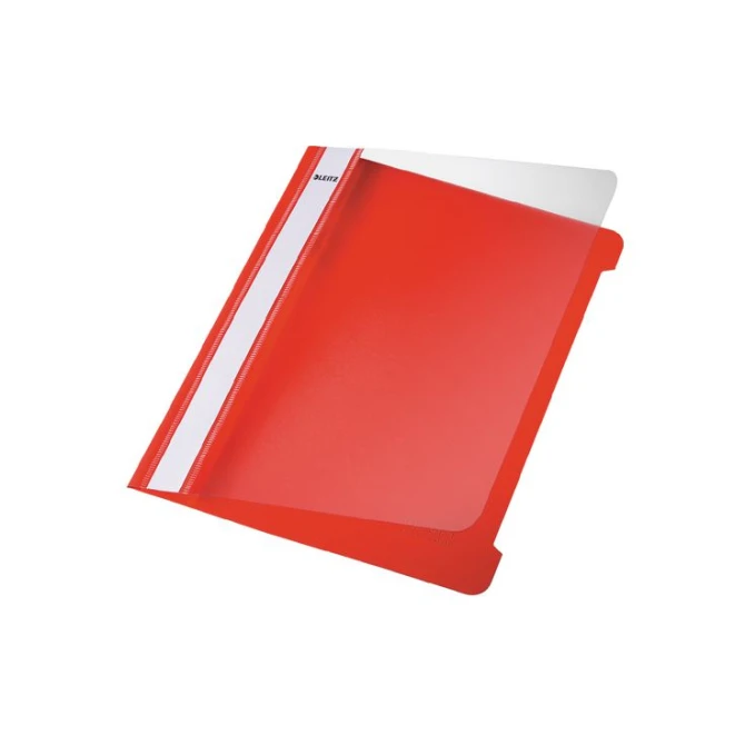 LEITZ Snelhechtmap A5 PVC 250 vel Rood LEITZ Snelhechtmap A5 PVC 250 vel Rood