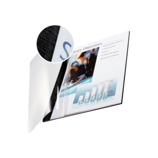LEITZ Soft Covers inbindomslagen A4 36-70 vel zwart met transparante voorkant (pak 10 stuks) LEITZ Soft Covers inbindomslagen A4 36-70 vel zwart met transparante voorkant (pak 10 stuks)