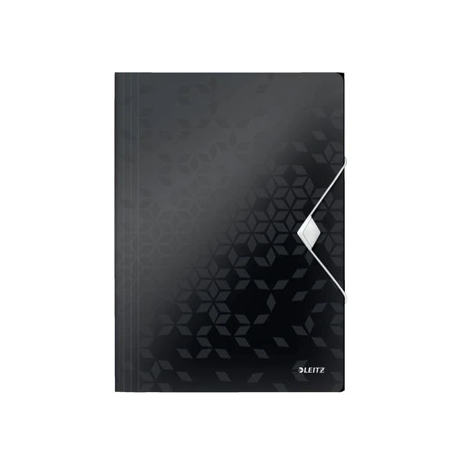 LEITZ WOW 3-Klepsmap A4 150 vel PP Zwart