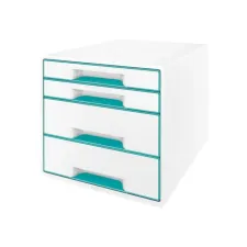 Leitz WOW desk cube 4D wit/ijs blauw