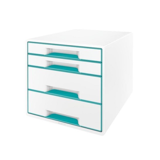 Leitz WOW desk cube 4D wit/ijs blauw