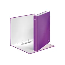 Leitz WOW gelamineerde ringband met 2 D-ringen van 25 mm grijsbord paars Leitz WOW gelamineerde ringband met 2 D-ringen van 25 mm grijsbord paars