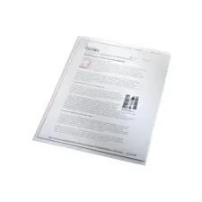 LEITZ Zichtmap L-Model A4 Generfd PP 012 mm Transparant (pak 100 stuks) LEITZ Zichtmap L-Model A4 Generfd PP 012 mm Transparant (pak 100 stuks)