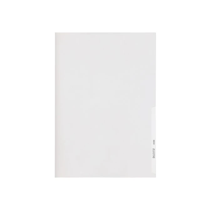 LEITZ Zichtmap L-Model A4 Glad PVC 015 mm Transparant (pak 100 stuks)