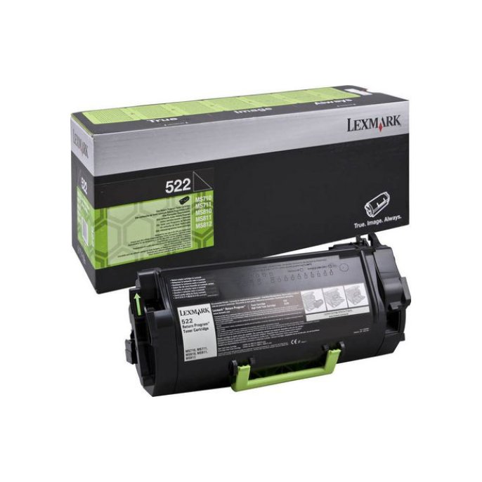 Lexmark 522D Toner Zwart Lexmark 522D Toner Zwart