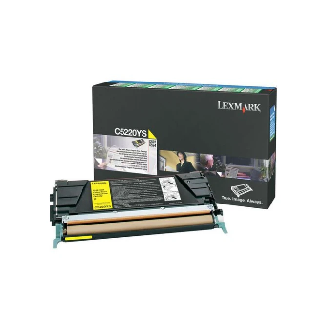 Lexmark C522 Toner Geel Lexmark C522 Toner Geel