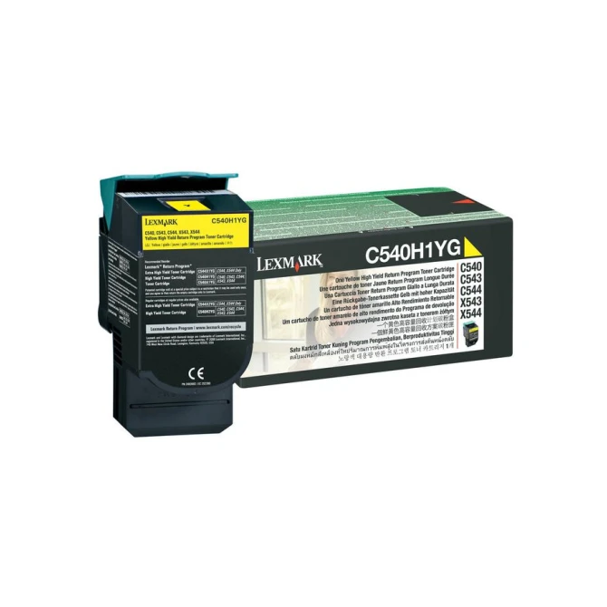 Lexmark C540 Toner Geel Lexmark C540 Toner Geel