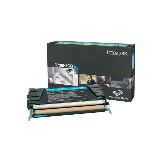Lexmark C736 Toner Cyaan Lexmark C736 Toner Cyaan