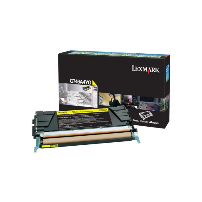 Lexmark C746 Toner Geel Lexmark C746 Toner Geel