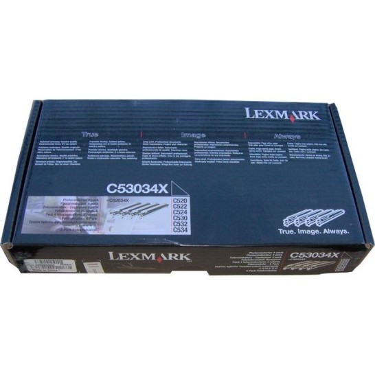 Lexmark Drum C53034X zwart/cyan/magenta/geel (pak 4 stuks)