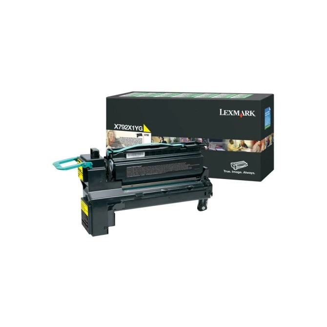 Lexmark X792X1YG Toner Geel Lexmark X792X1YG Toner Geel