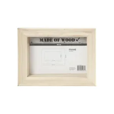 Creotime 3D lijst dubbelzijdig. 18.2 x 23.2 x 2.5 cm. hout en glas