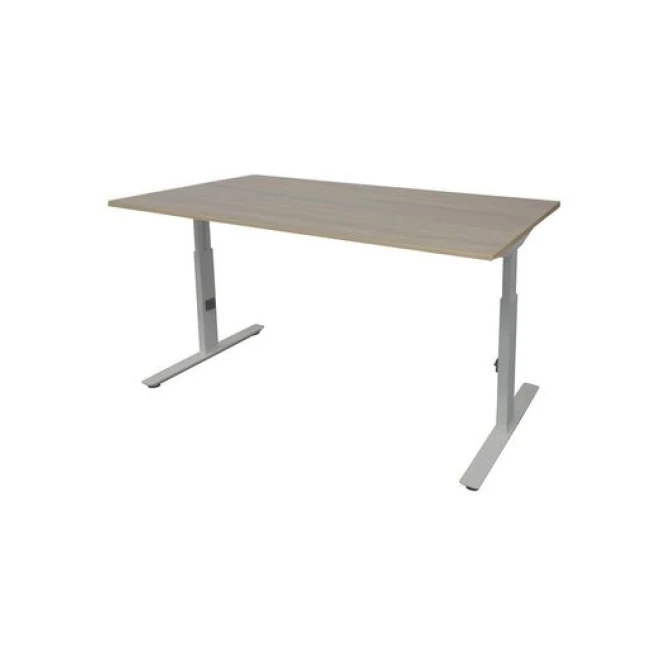 Linesto Plus Verstelbaar Bureau 120 x 80 cm Robson Aluminium Linesto Plus Verstelbaar Bureau 120 x 80 cm Robson Aluminium