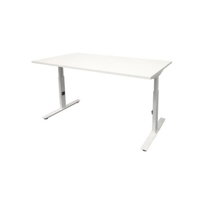 Linesto Plus Verstelbaar Bureau 120 x 80 cm Wit Wit