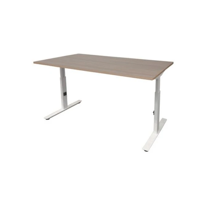 Linesto Plus Verstelbaar Bureau 140 x 80 cm Licht Kersen Wit