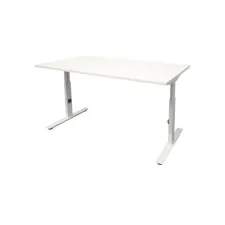 Linesto Plus Verstelbaar Bureau 160 x 80 cm Wit Wit Linesto Plus Verstelbaar Bureau 160 x 80 cm Wit Wit