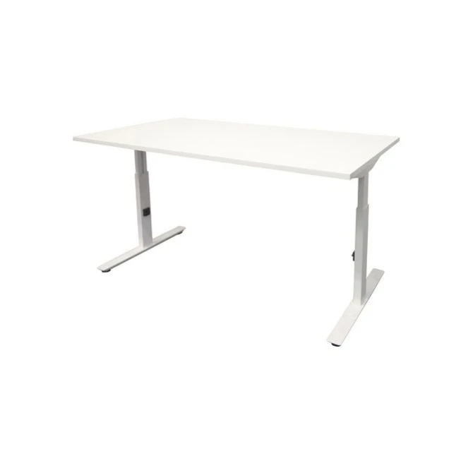 Linesto Plus Verstelbaar Bureau 160 x 80 cm Wit Wit