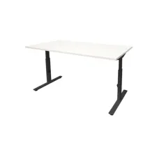 Linesto Plus Verstelbaar Bureau 160 x 80 cm Wit Zwart Linesto Plus Verstelbaar Bureau 160 x 80 cm Wit Zwart