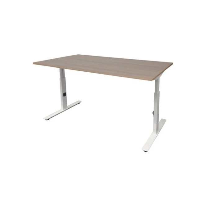 Linesto Plus Verstelbaar Bureau 180 x 80 cm Licht Kersen Wit