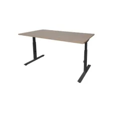 Linesto Plus Verstelbaar Bureau 180 x 80 cm Licht Kersen Zwart Linesto Plus Verstelbaar Bureau 180 x 80 cm Licht Kersen Zwart