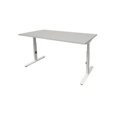Linesto Plus Verstelbaar Bureau 180 x 80 cm Lichtgrijs Wit Linesto Plus Verstelbaar Bureau 180 x 80 cm Lichtgrijs Wit