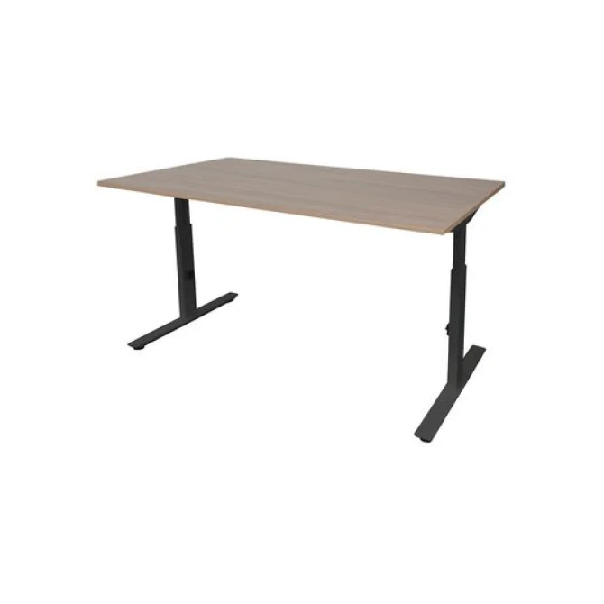 Linesto Plus Verstelbaar Bureau 180 x 90 cm Licht Kersen Zwart