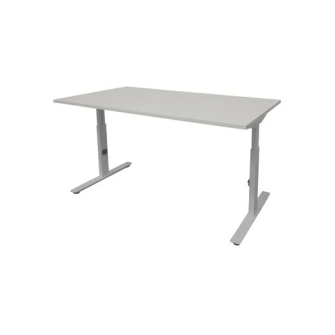 Linesto Plus Verstelbaar Bureau 180 x 90 cm Lichtgrijs Aluminium Linesto Plus Verstelbaar Bureau 180 x 90 cm Lichtgrijs Aluminium