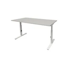 Linesto Plus Verstelbaar Bureau 200 x 80 cm Lichtgrijs Wit Linesto Plus Verstelbaar Bureau 200 x 80 cm Lichtgrijs Wit