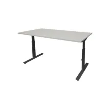 Linesto Plus Verstelbaar Bureau 200 x 80 cm Lichtgrijs Zwart Linesto Plus Verstelbaar Bureau 200 x 80 cm Lichtgrijs Zwart
