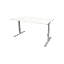 Linesto Plus Verstelbaar Bureau 200 x 80 cm Wit Aluminium Linesto Plus Verstelbaar Bureau 200 x 80 cm Wit Aluminium