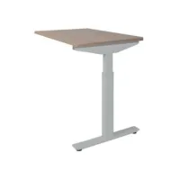 Linesto Plus Verstelbare Aanbouwtafel 120 x 60 cm Licht Kersen Aluminium Linesto Plus Verstelbare Aanbouwtafel 120 x 60 cm Licht Kersen Aluminium