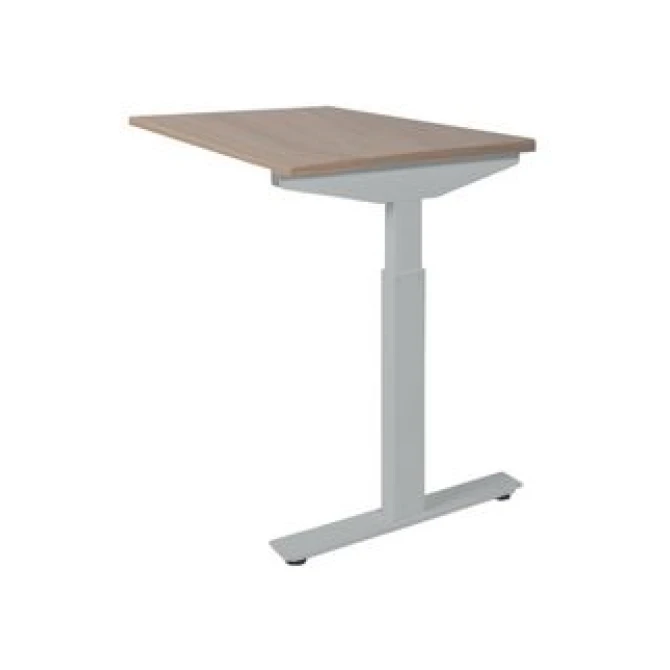 Linesto Plus Verstelbare Aanbouwtafel 120 x 60 cm Licht Kersen Aluminium Linesto Plus Verstelbare Aanbouwtafel 120 x 60 cm Licht Kersen Aluminium