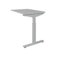 Linesto Plus Verstelbare Aanbouwtafel 120 x 60 cm Lichtgrijs Aluminium Linesto Plus Verstelbare Aanbouwtafel 120 x 60 cm Lichtgrijs Aluminium