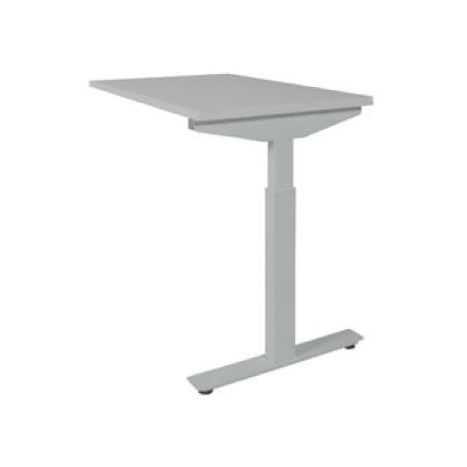 Linesto Plus Verstelbare Aanbouwtafel 120 x 60 cm Lichtgrijs Aluminium Linesto Plus Verstelbare Aanbouwtafel 120 x 60 cm Lichtgrijs Aluminium