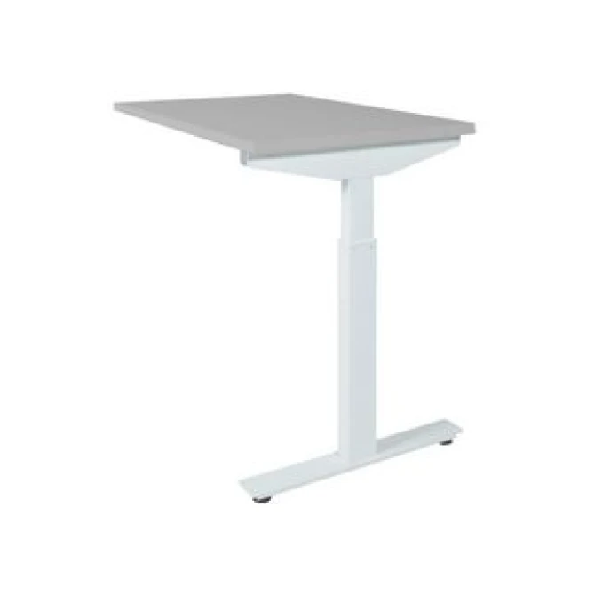 Linesto Plus Verstelbare Aanbouwtafel 120 x 60 cm Lichtgrijs Wit Linesto Plus Verstelbare Aanbouwtafel 120 x 60 cm Lichtgrijs Wit