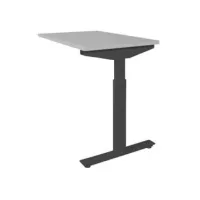 Linesto Plus Verstelbare Aanbouwtafel 120 x 60 cm Lichtgrijs Zwart Linesto Plus Verstelbare Aanbouwtafel 120 x 60 cm Lichtgrijs Zwart
