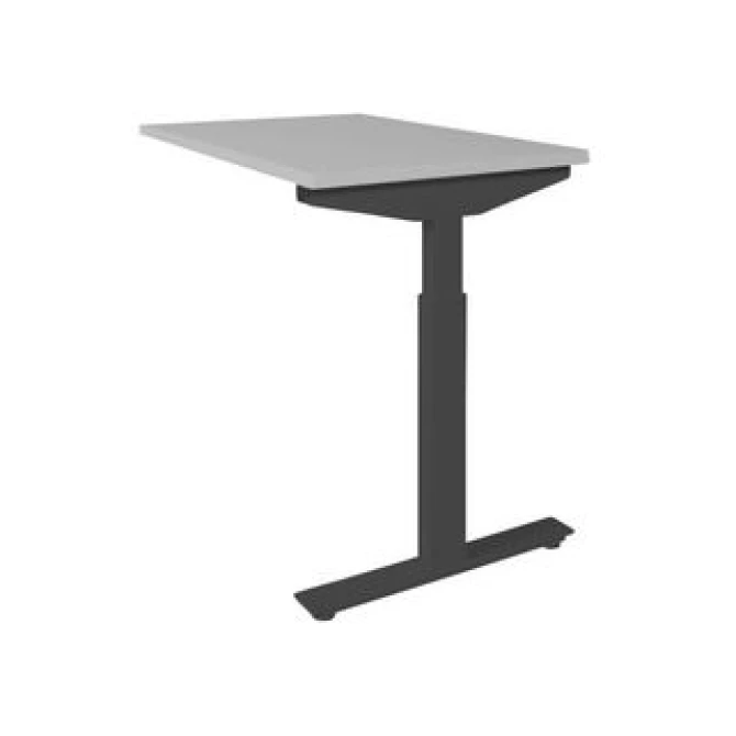 Linesto Plus Verstelbare Aanbouwtafel 120 x 60 cm Lichtgrijs Zwart Linesto Plus Verstelbare Aanbouwtafel 120 x 60 cm Lichtgrijs Zwart