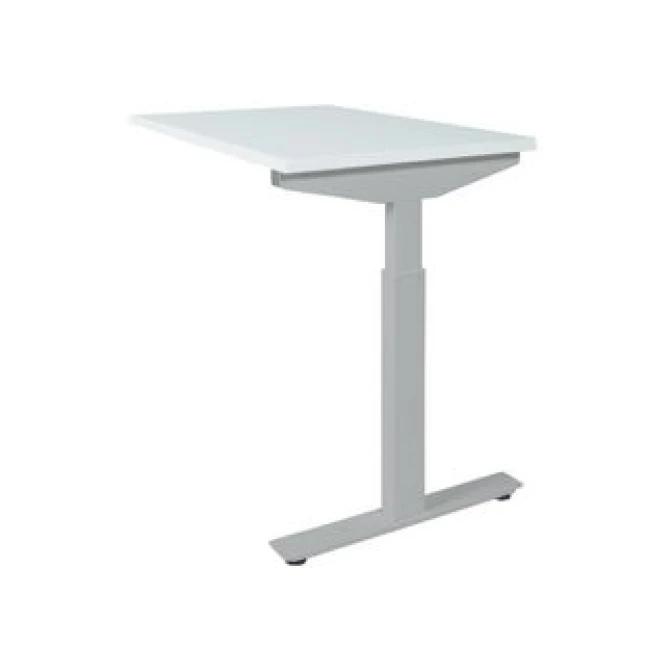 Linesto Plus Verstelbare Aanbouwtafel 120 x 60 cm Wit Aluminium Linesto Plus Verstelbare Aanbouwtafel 120 x 60 cm Wit Aluminium