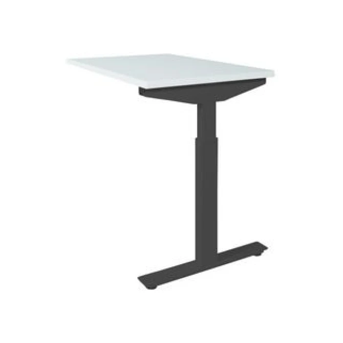 Linesto Plus Verstelbare Aanbouwtafel 120 x 60 cm Wit Zwart Linesto Plus Verstelbare Aanbouwtafel 120 x 60 cm Wit Zwart